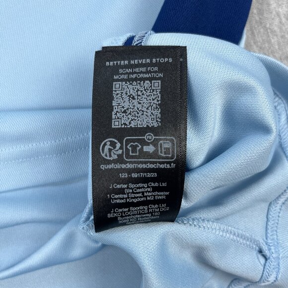 Castore Glasgow Rangers FC Polo Shirt Mens XL Blue Two-Tone 32Red Soccer Footy - Picture 9 of 10